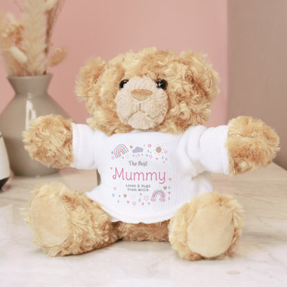 Personalised Rainbows & Sunshine Teddy Bear