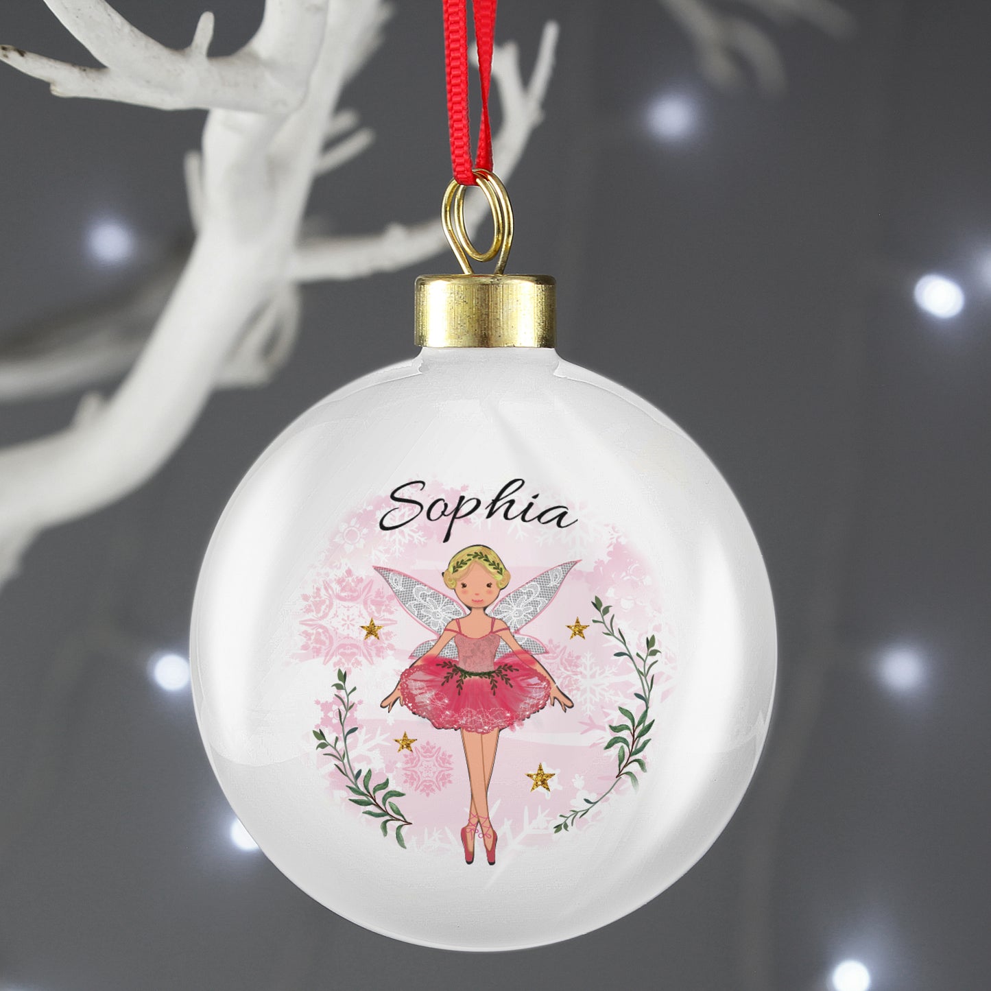 Personalised Sugar Plum Fairy Bauble