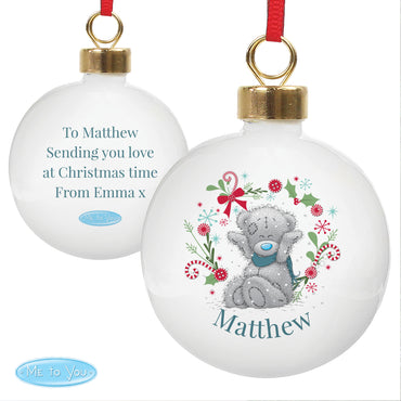 Personalised Me To You For Grandad Dad Christmas Bauble