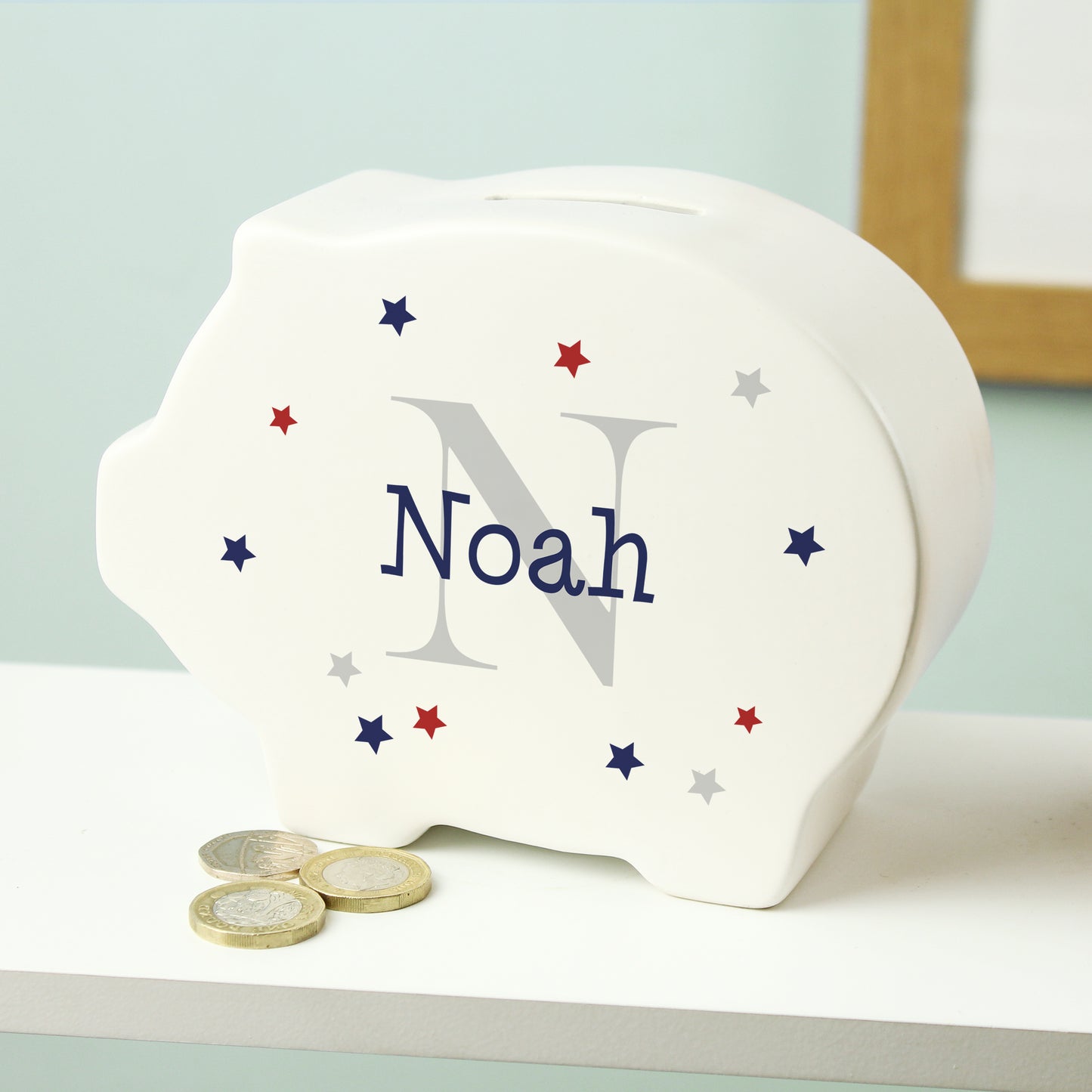 Personalised Name & Initial Piggy Bank