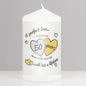 Personalised A Perfect Love Golden Anniversary Pillar Candle