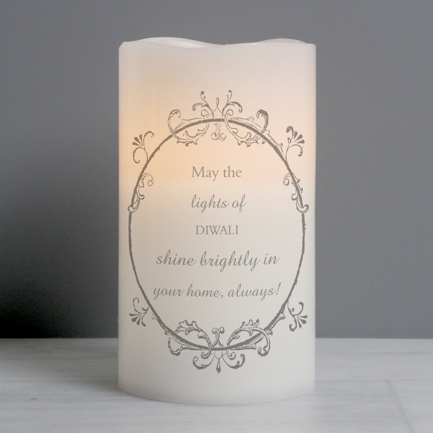 Personalised Ornate Frame LED Candle