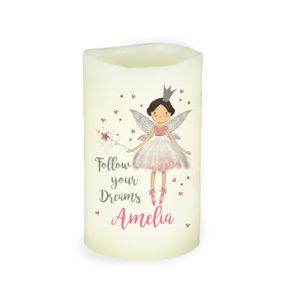 Personalised Fairy Princess Night Light LED  Candle