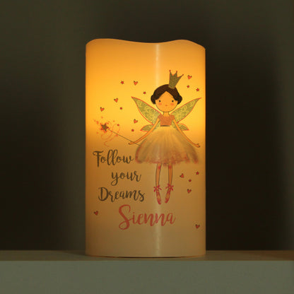 Personalised Fairy Princess Night Light LED  Candle