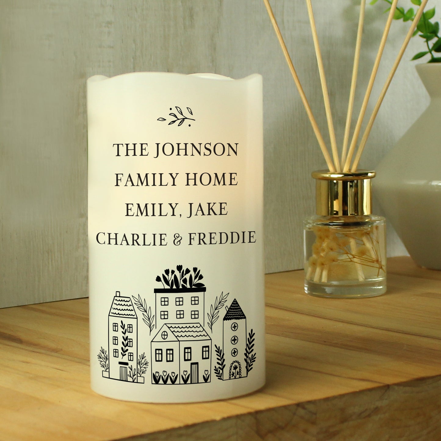 Personalised HOME LED Candle