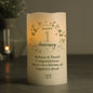 Personalised Botanical Anniversary LED Candle