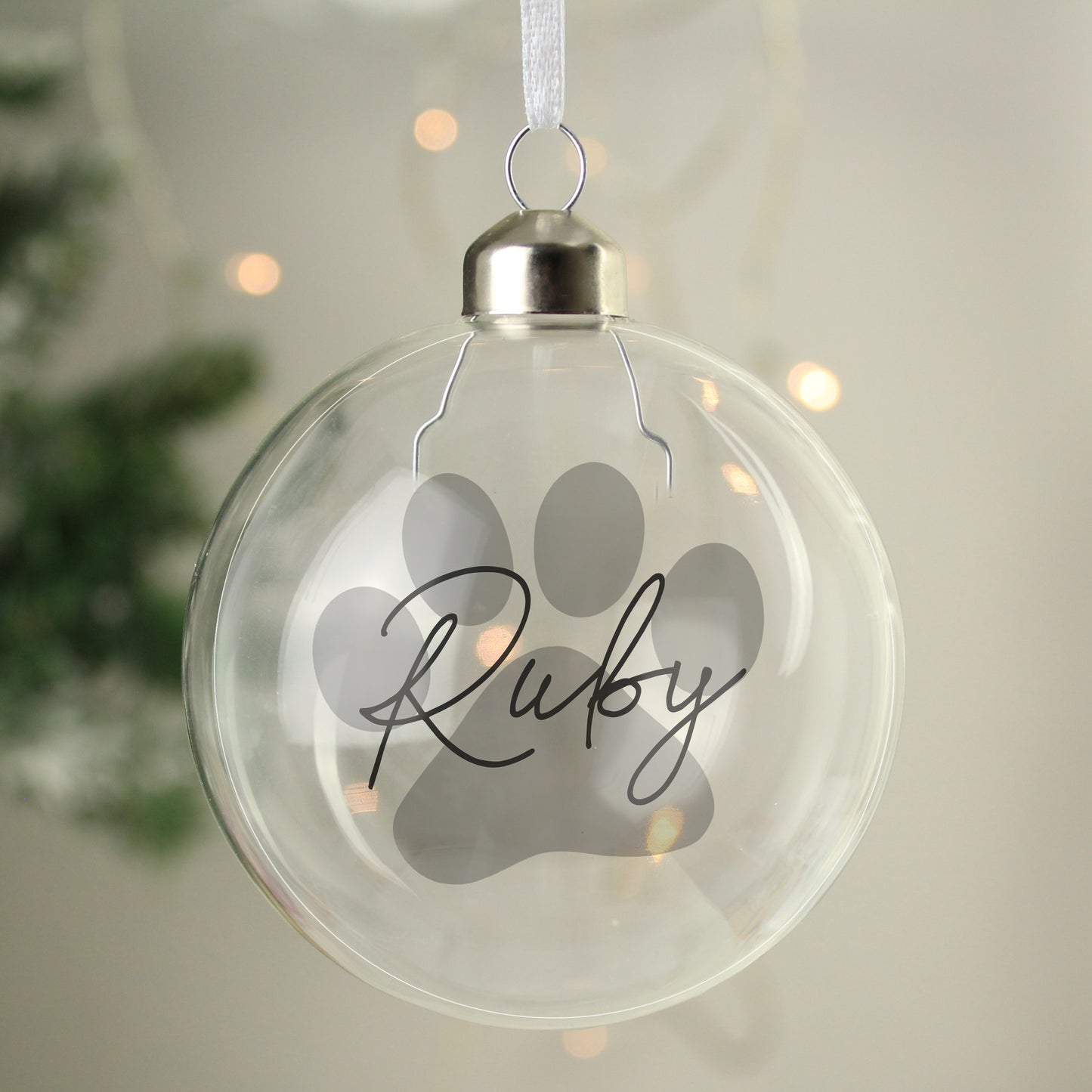 Personalised Pet Glass Bauble