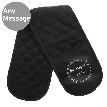 Personalised Wreath Oven Gloves