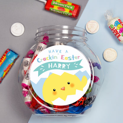 Personalised Have A Cracking Easter Sweets Jar