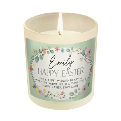 Personalised Springtime Scented Jar Candle