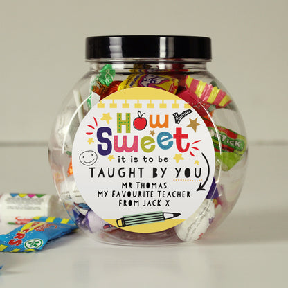 Personalised Shape Little Minds Sweet Jar