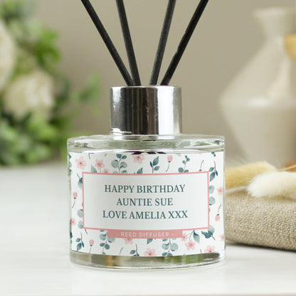 Personalised  Floral Reed Diffuser