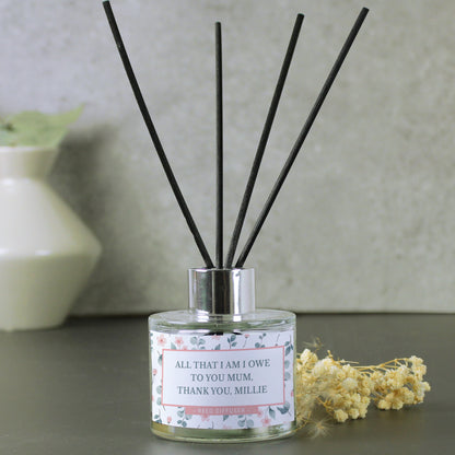 Personalised  Floral Reed Diffuser