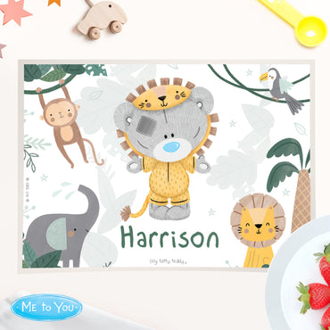 Personalised Tiny Tatty Teddy Jungle Animals Placemat