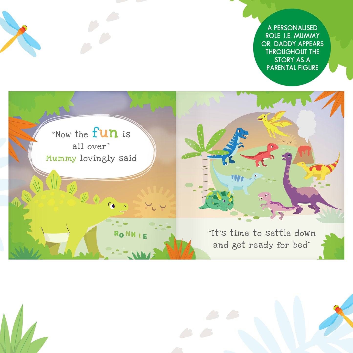 Personalised Dinosaur Book & Stacking Toy