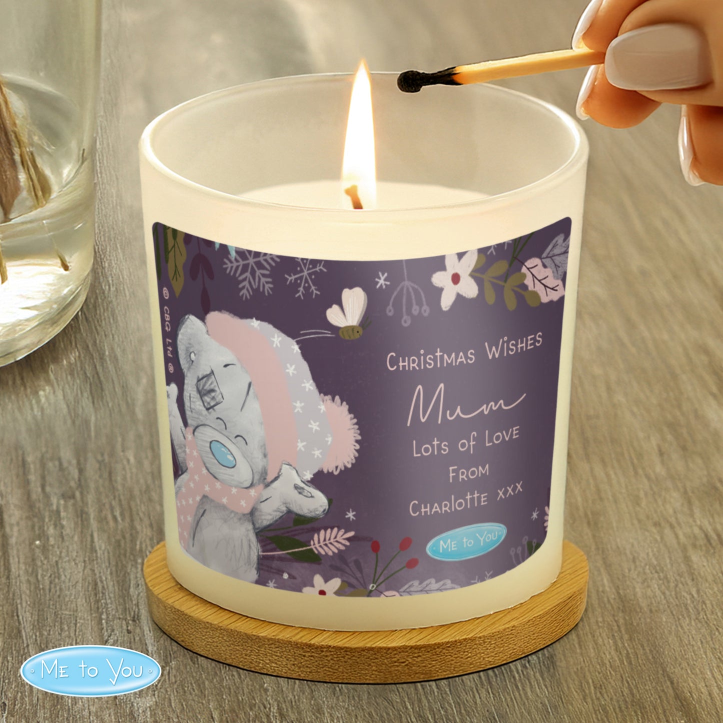 Personalised Me to You Cosy Winter Candle Jar