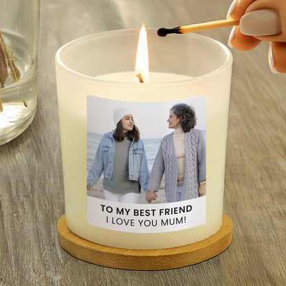 Personalised Photo Upload Candle Jar