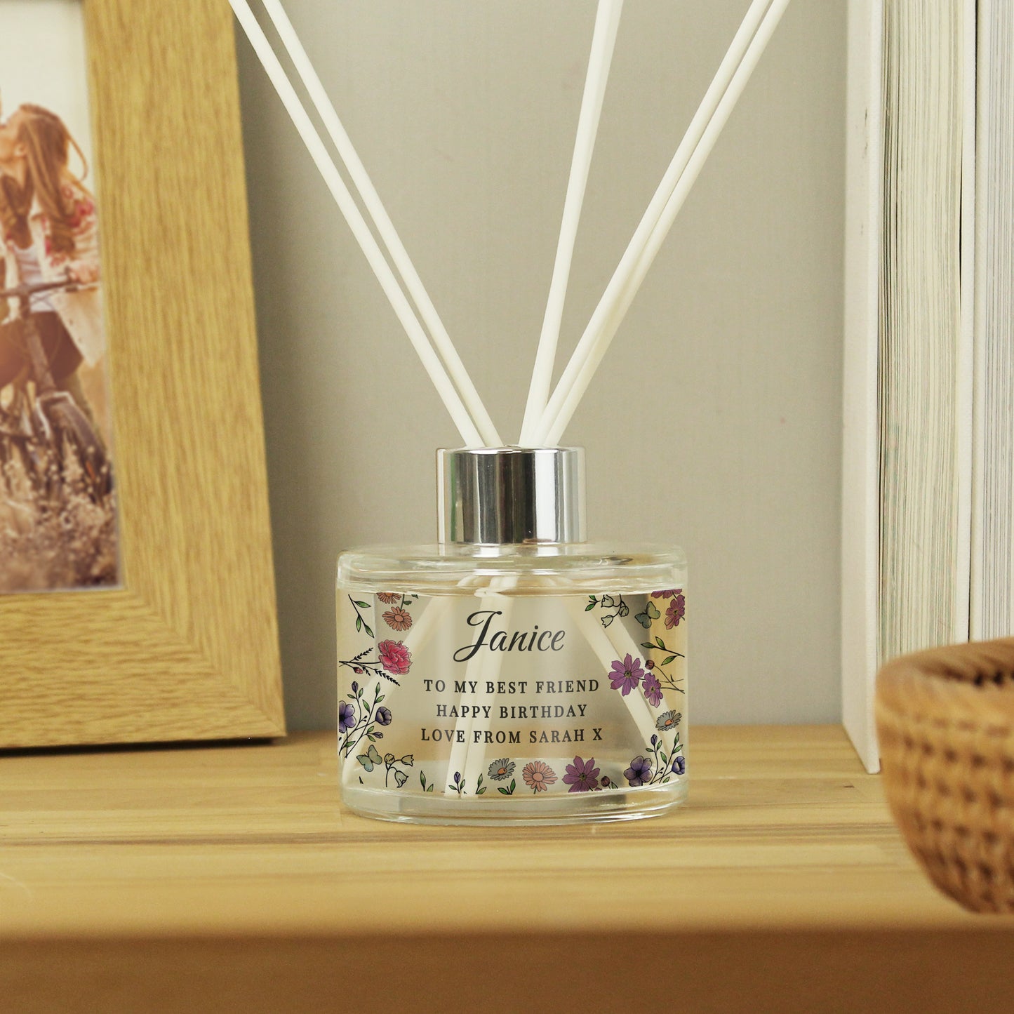 Personalised Wild Flowers Reed Diffuser