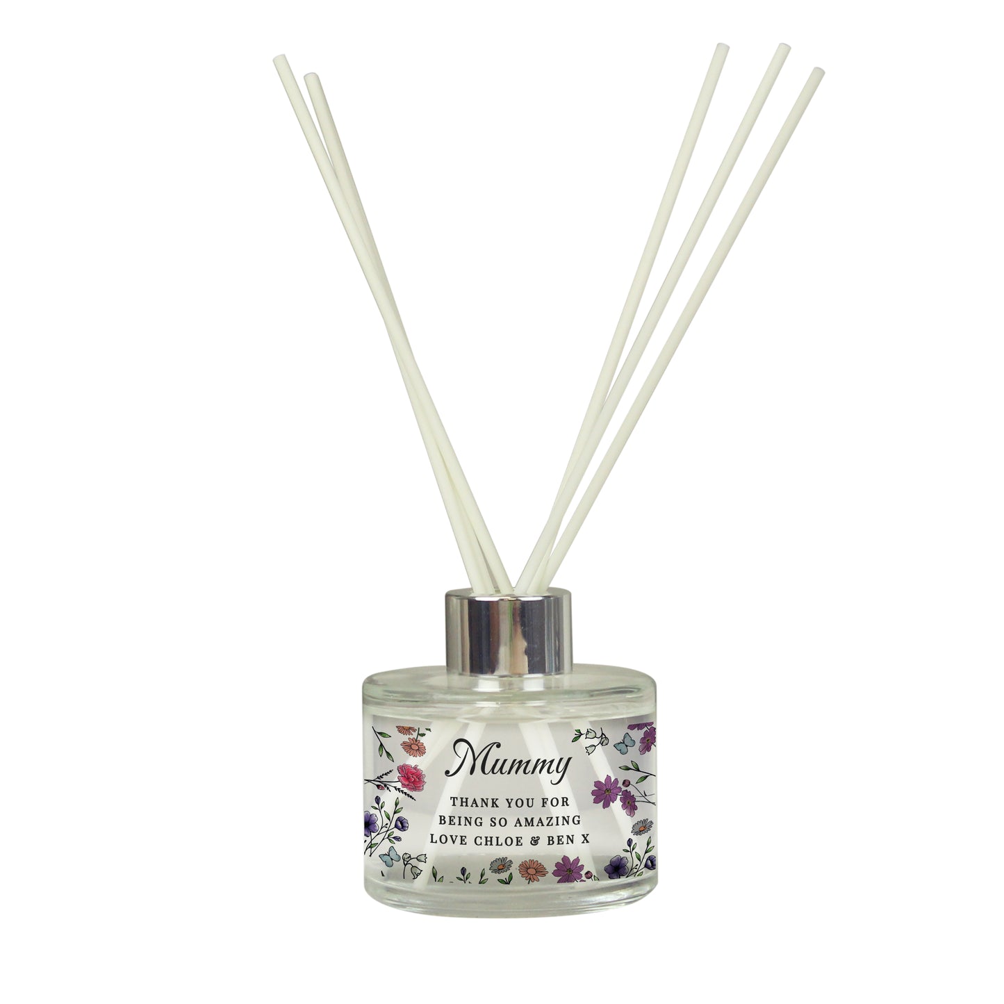 Personalised Wild Flowers Reed Diffuser