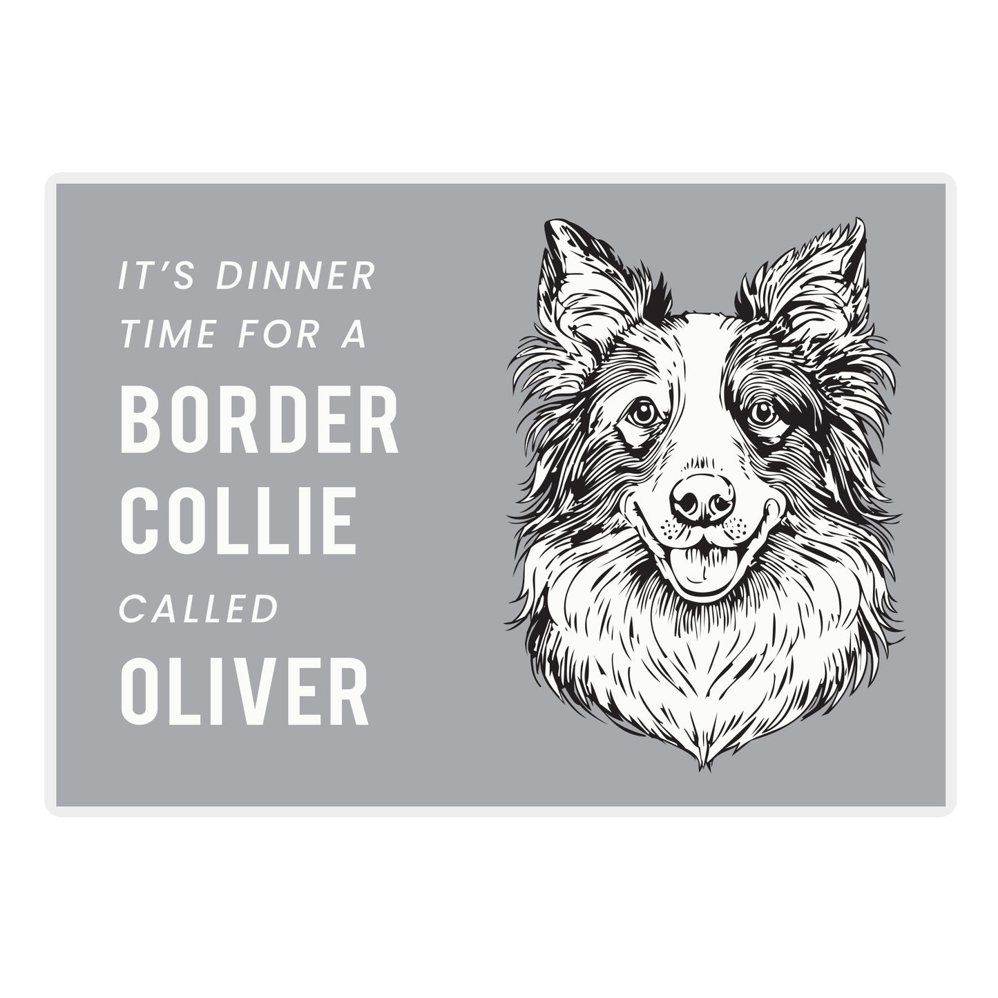 Personalised Dog Breed Food Mat