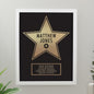 Personalised Star Award White Poster Frame