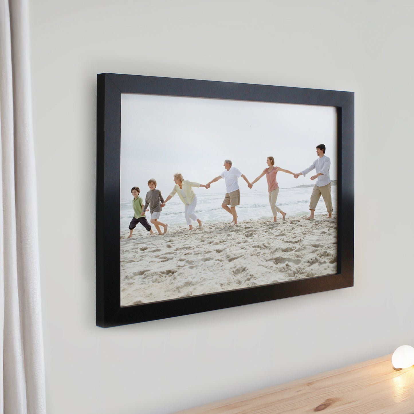 Personalised Photo Upload Black Poster Frame