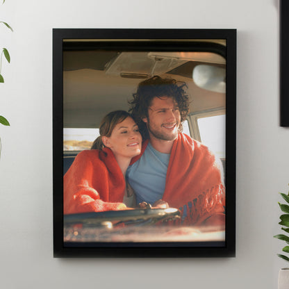 Personalised Photo Upload Black Poster Frame