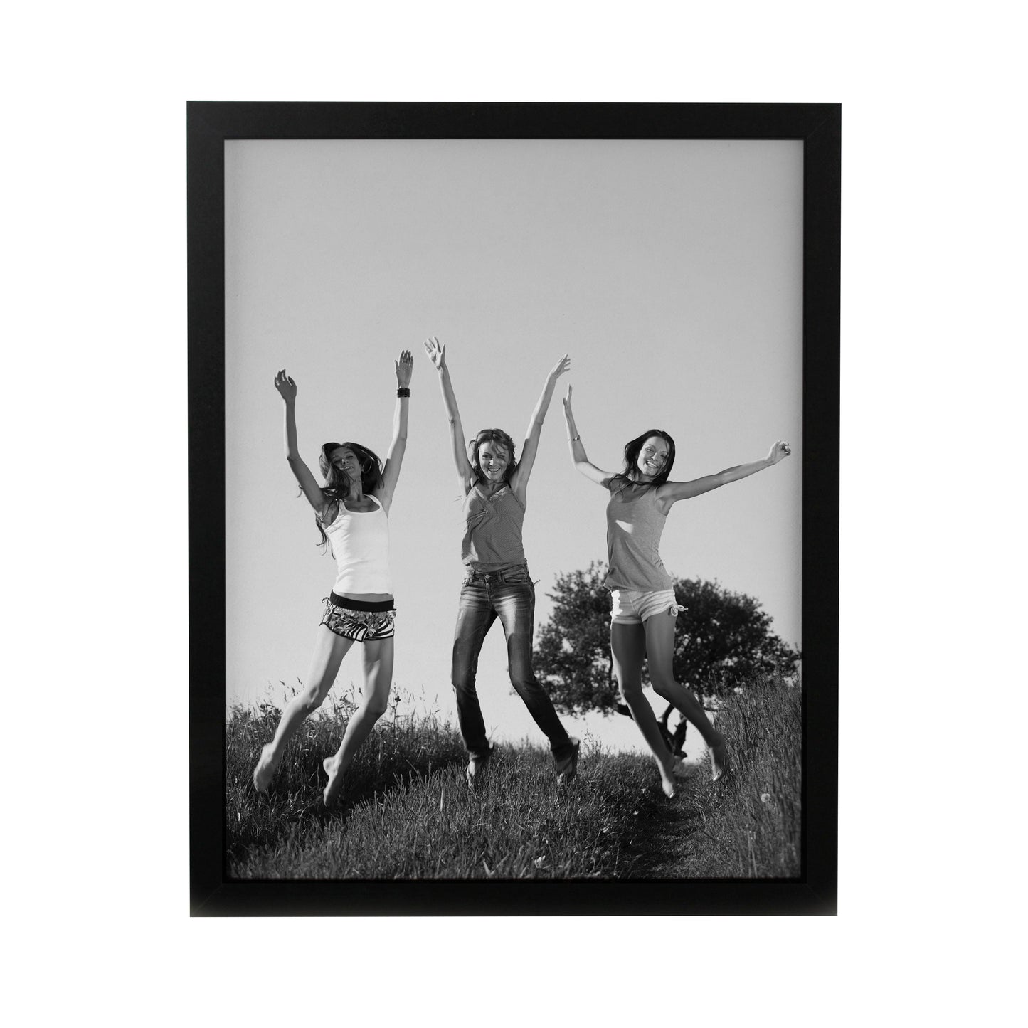 Personalised Photo Upload Black Poster Frame