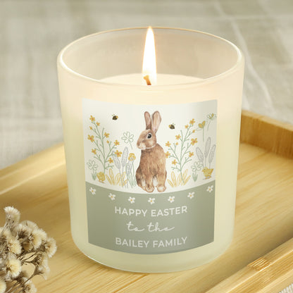 Personalised Spring Bunny Candle Jar