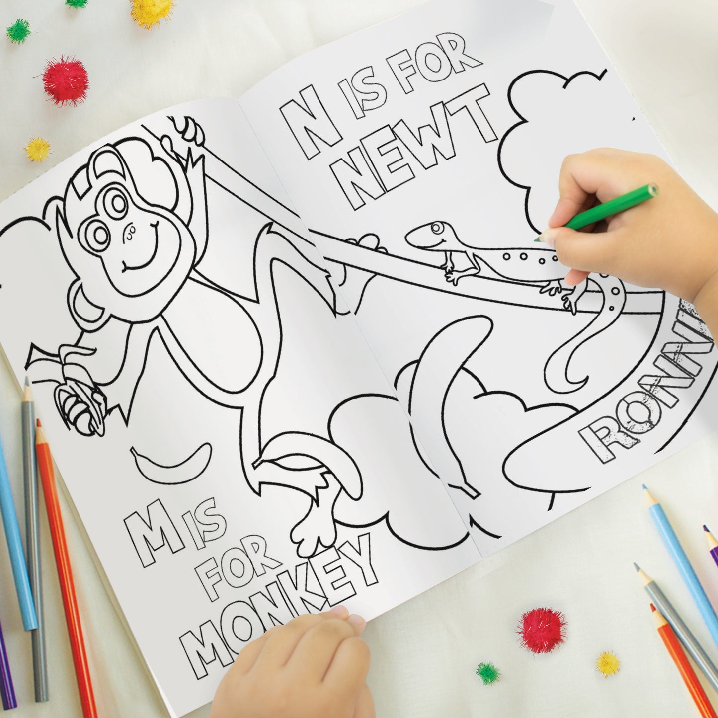 Personalised Zoo Colouring Book