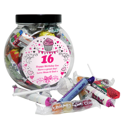 Personalised Birthday Big Age Sweet Jar