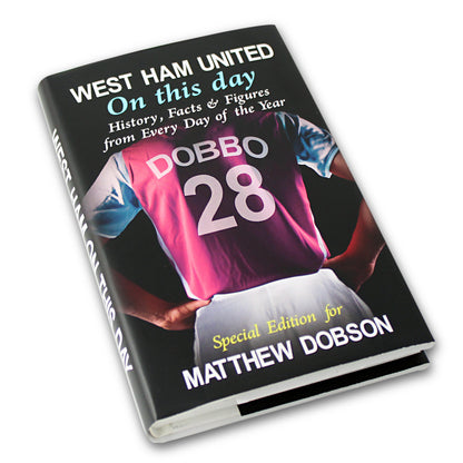 Personalised West Ham On This Day Book