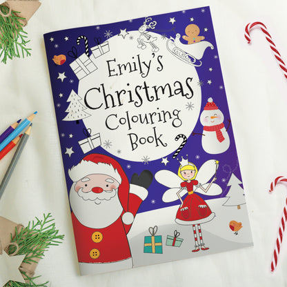 Personalised 'It's Christmas' Fairy Colouring Book