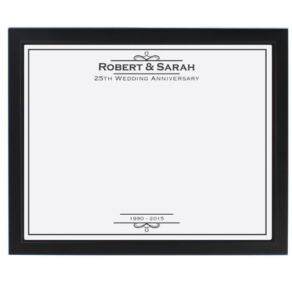 Personalised Occasion Black Signing Framed Print