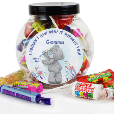 Personalised Me To You Teacher Sweets Jar