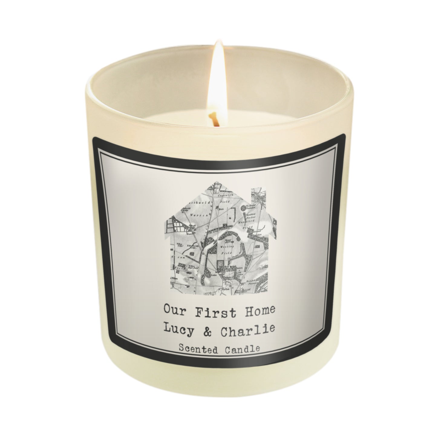 Personalised 1805 - 1874 Old Series Map Home Scented Jar Candle