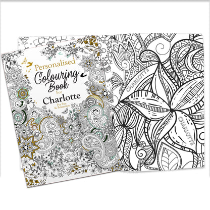 Personalised Botanical Colouring Book