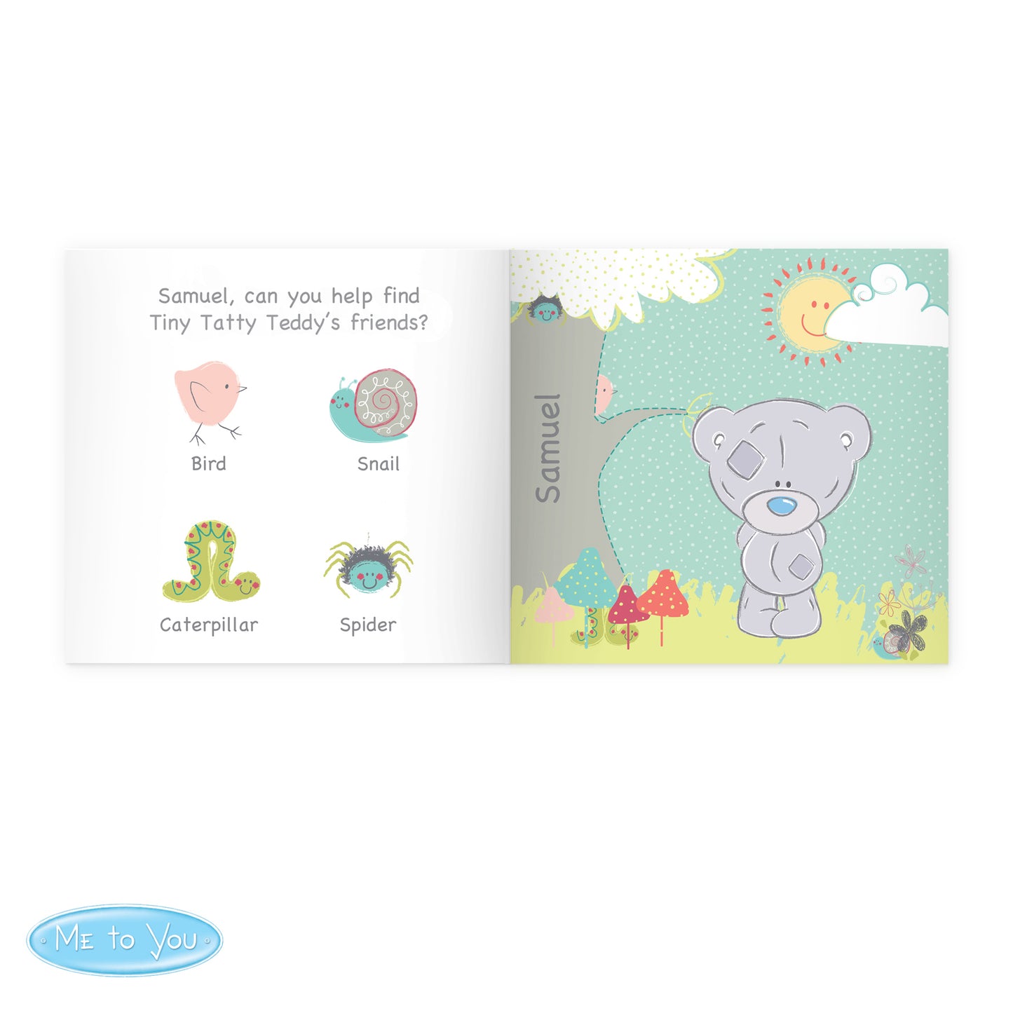 Personalised Tiny Tatty Teddy Learning Adventure Book