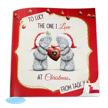 Personalised Me to You The One I Love at Christmas Poem Book