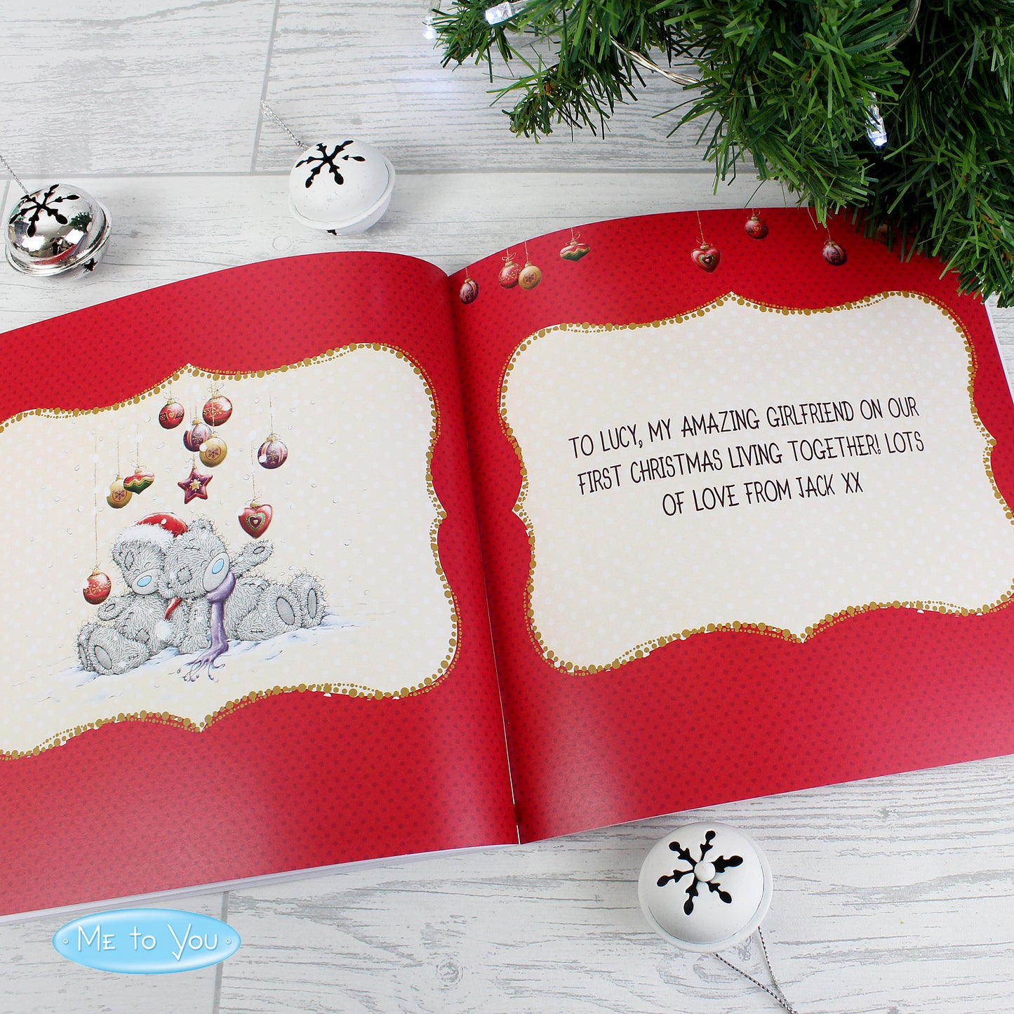 Personalised Me to You The One I Love at Christmas Poem Book