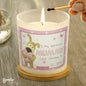 Personalised Boofle Flowers Scented Jar Candle