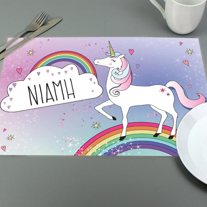 Personalised Unicorn Placemat