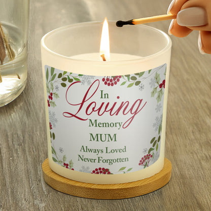 Personalised In Loving Memory Scented Jar Candle