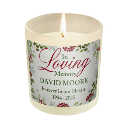 Personalised In Loving Memory Scented Jar Candle