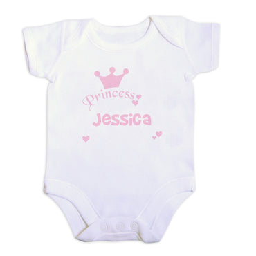 Personalised Princess Baby Vest