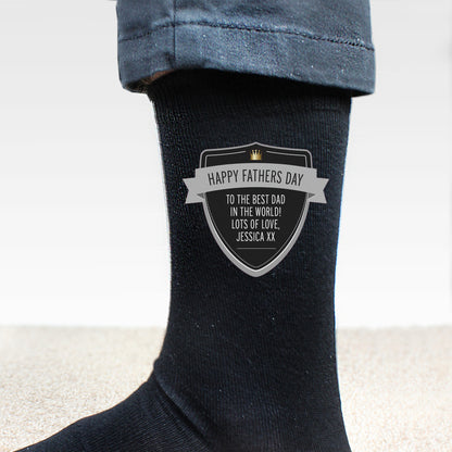 Personalised Classic Shield Men's Socks