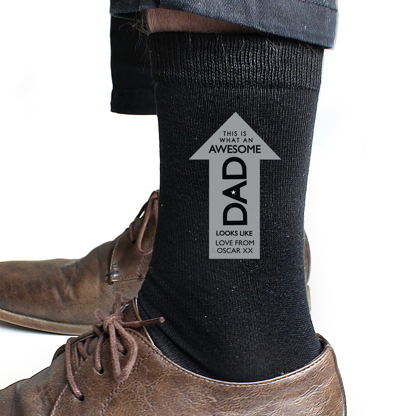 Personalised Awesome Dad Men's Socks