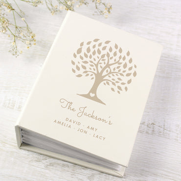 Personalised Family Tree 6x4 Photo Album with Sleeves