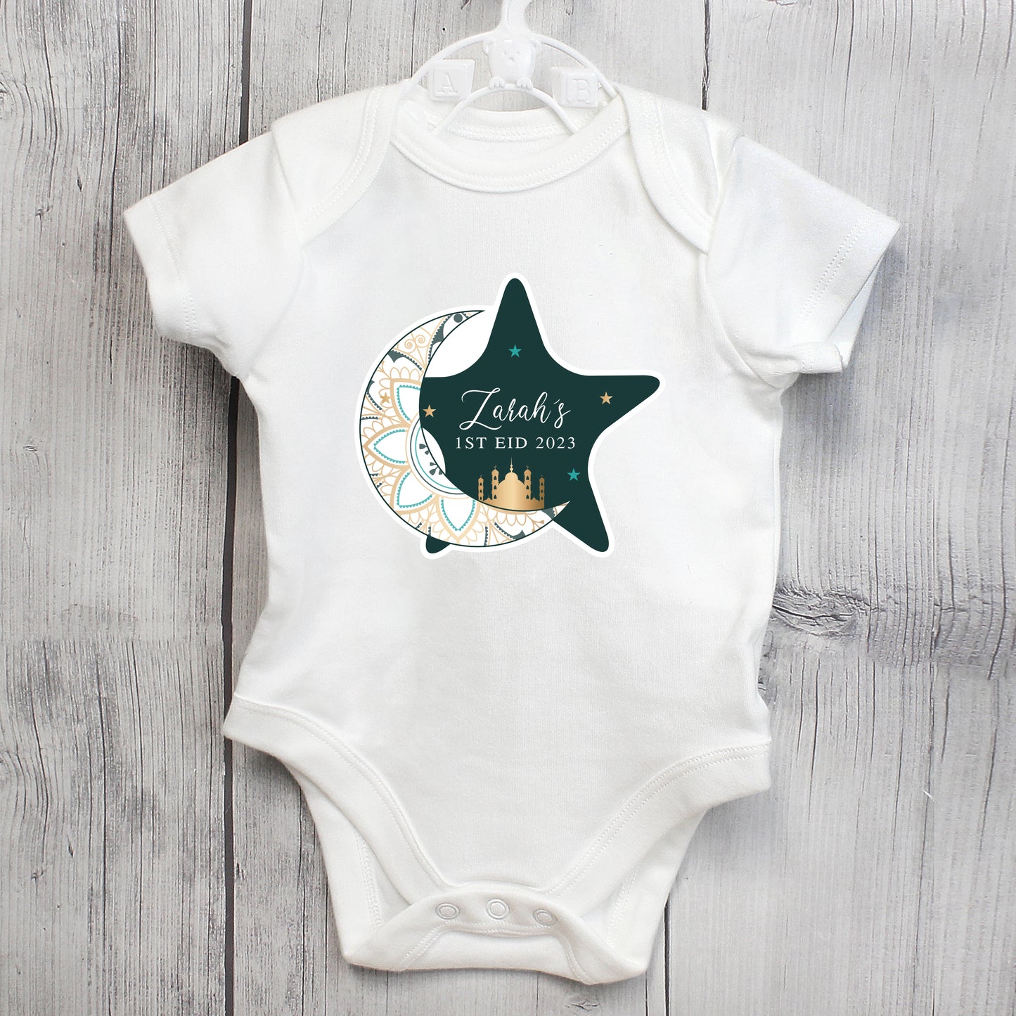 Personalised 1st Eid 0-3 Months Baby Vest