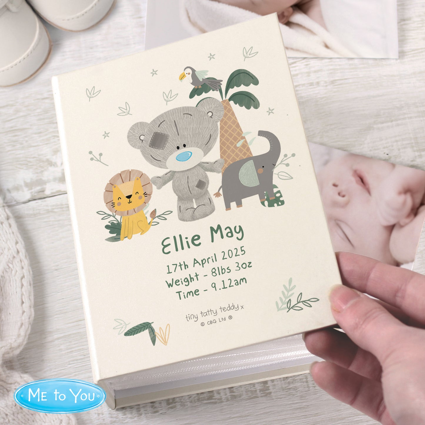 Personalised Tiny Tatty Teddy Jungle Animals 6x4 Photo Album